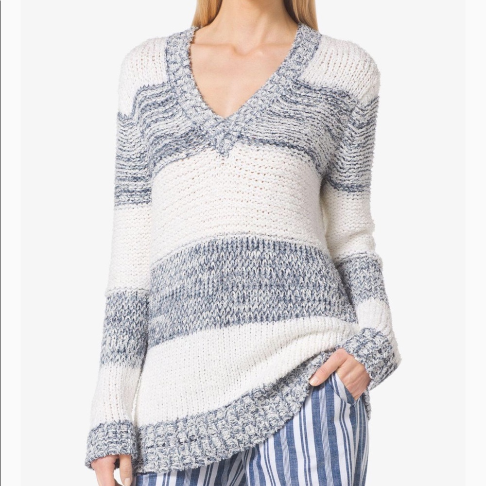 Michael Kors nautical v-neck sweater